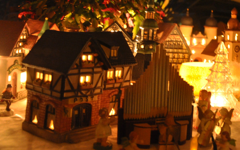 Weihnachtlicher Marktplatz